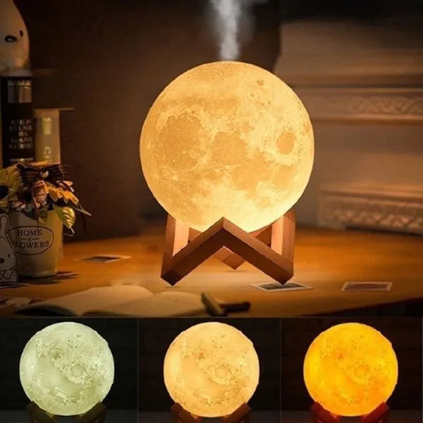 Umidificador de Ar Grande Lua Luminária 3D™
